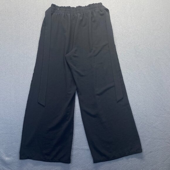 Women’s Modern Fit Pull On Black Casual Pants Size Large Pockets,Elastic Waist - Picture 2 of 10